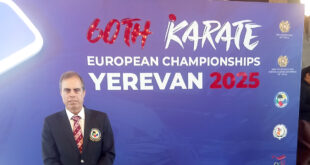 Mestre Joaquim Fernandes em destaque no 60º Campeonato da Europa de Karate