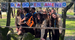 Jovens de Santo Tirso conversaram com trineta de Baden-Powell em encontro escoteiro internacional